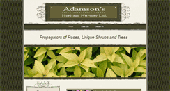 Desktop Screenshot of adamsons.ca