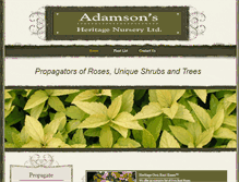 Tablet Screenshot of adamsons.ca
